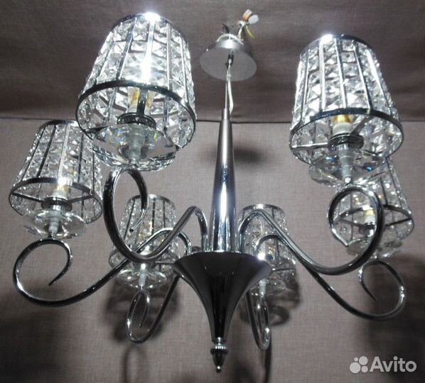 Люстра Хрусталь 2-6119-6-CR E14