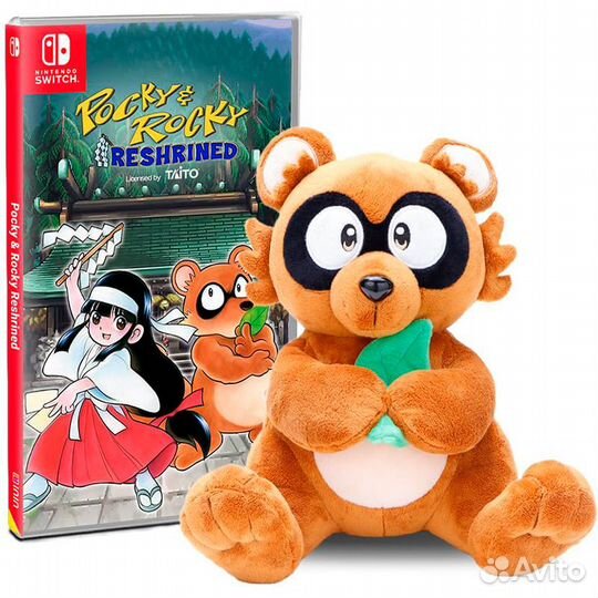 Pocky & Rocky Reshrined (Plushie Bundle) Nintendo Switch, английская версия