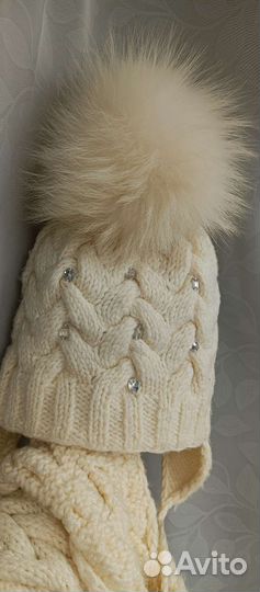 Комплект шапка и шарф