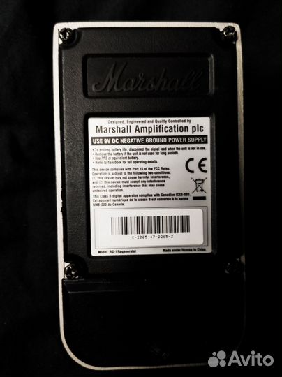 Гитарная педаль Marshall regenerator rg-1