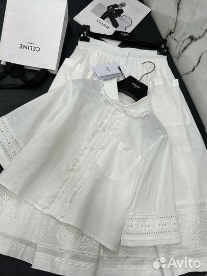 Костюм с юбкой celine premium