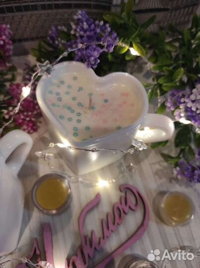 Бальзам для губ, мыло и свечи ручной работы