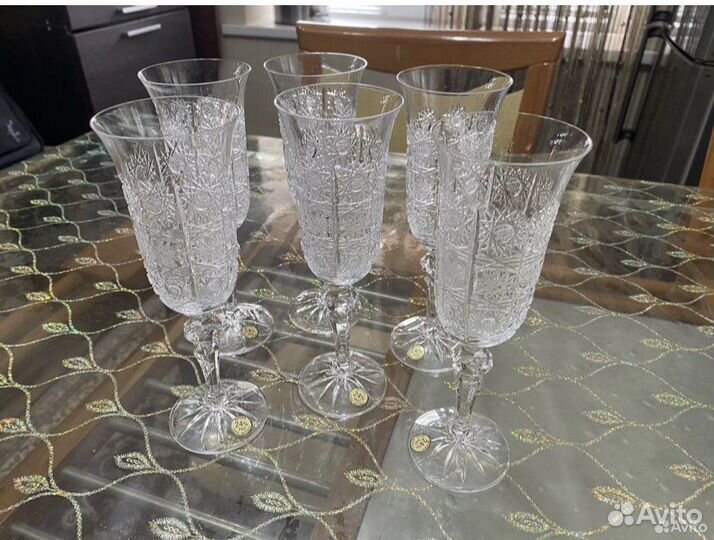 Хрустальные бокалы чехия