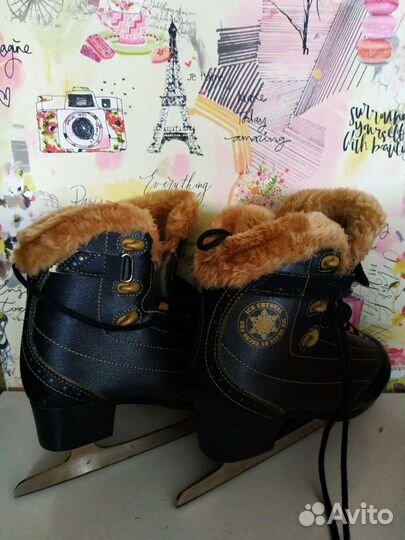 Коньки женские фигурные 38