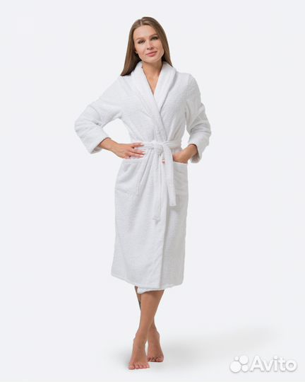 Махровый халат с именной вышивкой на заказ