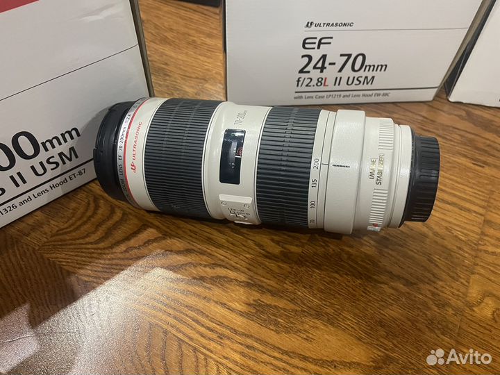 Canon EF 70-200mm f/2.8L IS II USM и другие