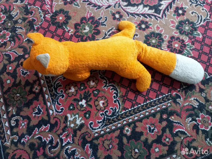 Лиса. лис. Лисёнок. Плюшевый. СССР. Редкий