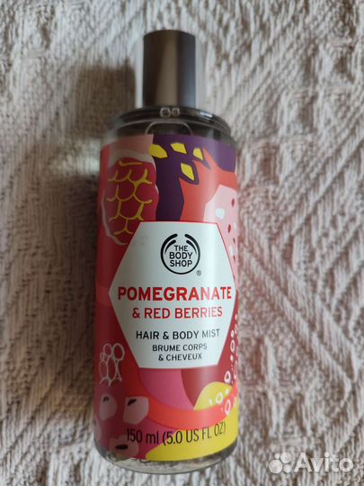 The body shop спрей для тела и волос 
