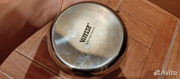 Сахарница металлическая с ложкой Vitesse