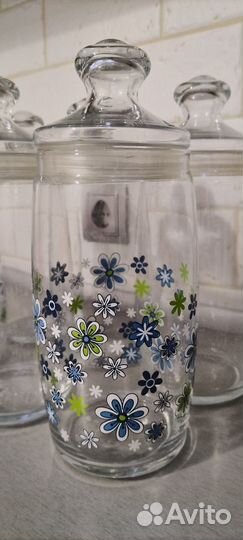 Банки для сыпучих продуктов стекло