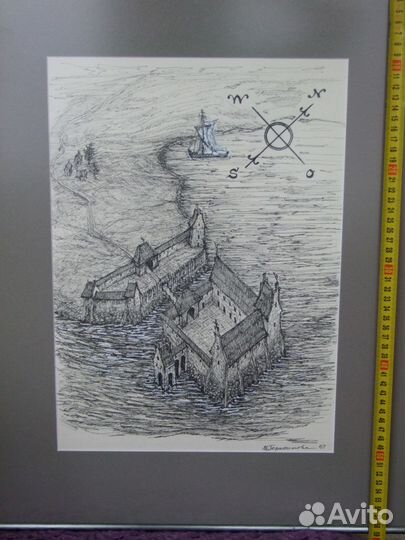 «Замок Рзиттен», 2007 г., графика, бумага