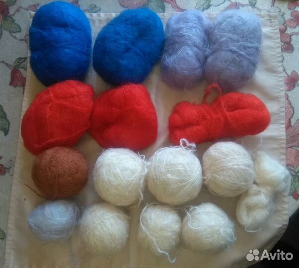 Мохер королевский, в мотках и в клубках