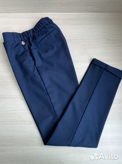 Школьные брюки для девочки 158 Button Blue