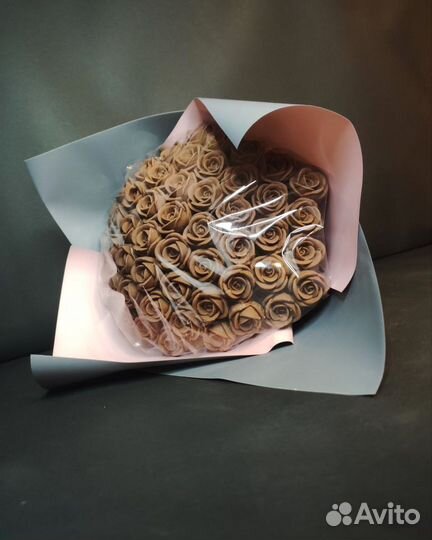 Розы из Молочного Шоколада - 51 шт в Букете