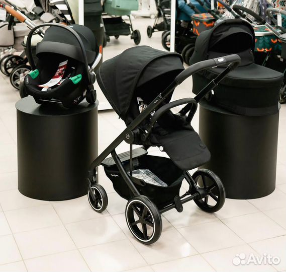 Коляска 3 в 1 Cybex Balios S Lux (Deep Black)
