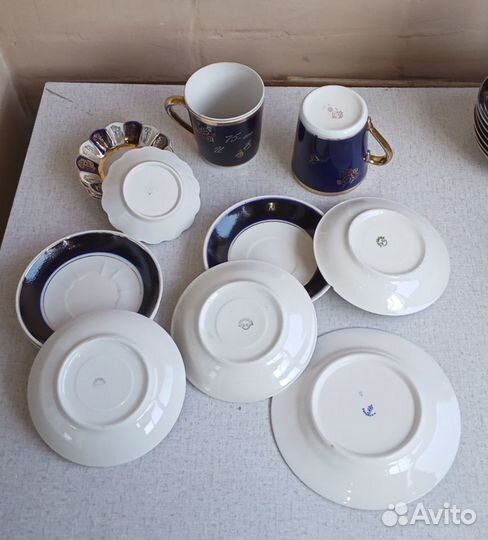 Фарф.кобальт чсср, СССР лфз Довбыш Барановк Вербил