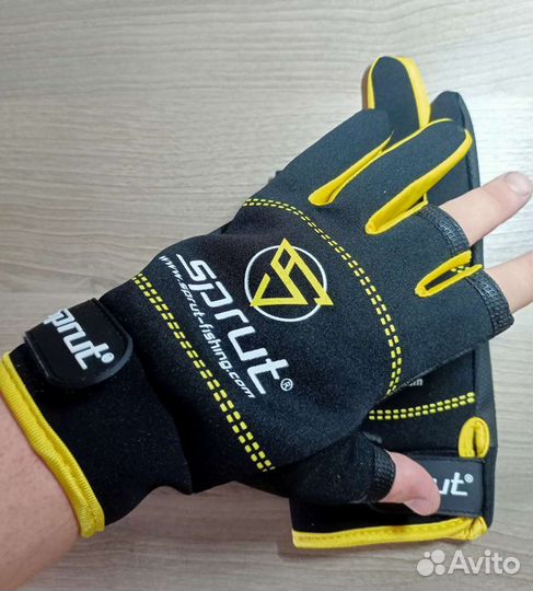 Перчатки рыболовные Sprut Neoprene Spinning Gloves