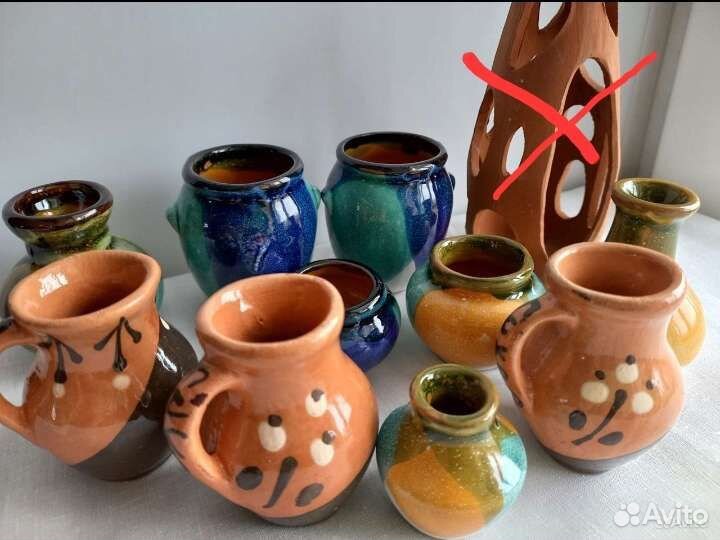 Керамические вазочки и горшочки