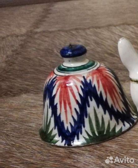 Колокольчик из фарфора, из Узбекистана