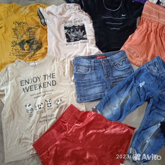 Пакет одежды 22 вещи для девочки 11-13 лет