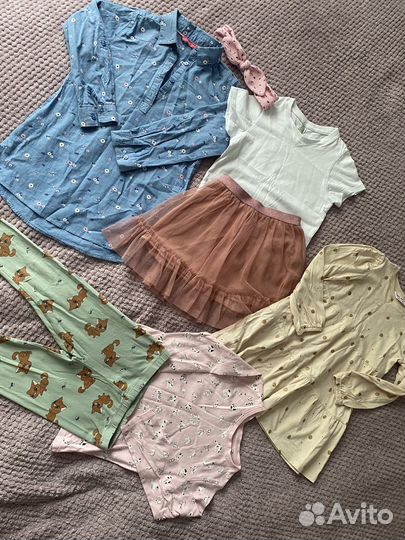 Одежда для девочки пакетом 110-116, 37шт