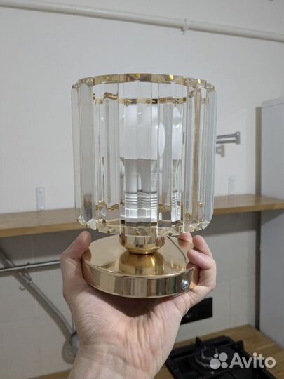 Светильник люстра золотой стекло почти новый