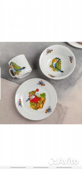 Набор детской посуды новый