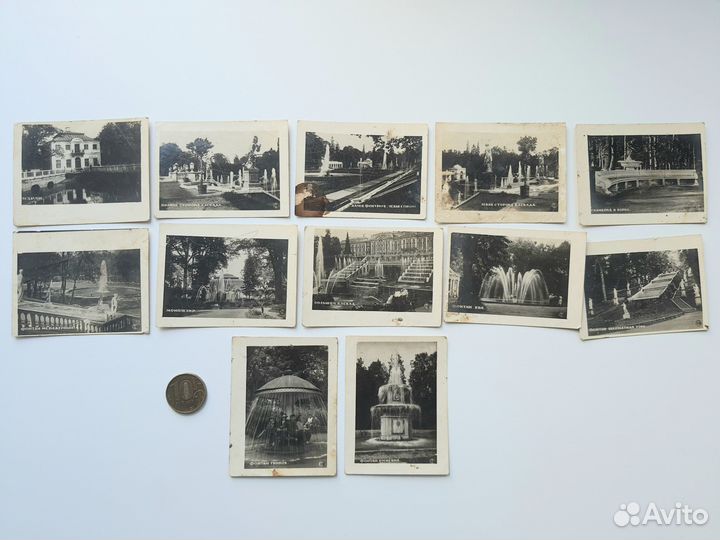 Набор мини фотографий Петергофа