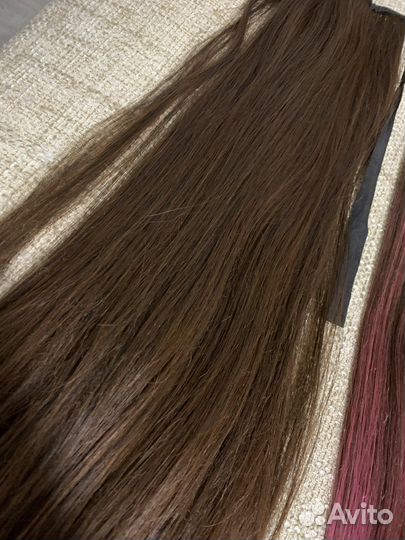 Волосы на заколках