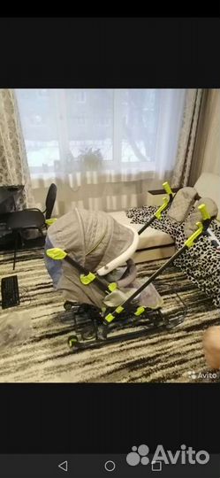 Детские санки коляска