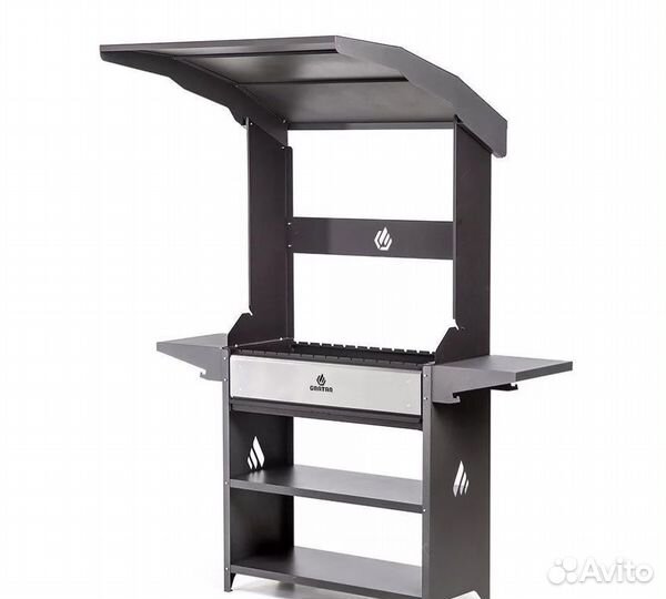 Мангал с крышей гриль барбекю