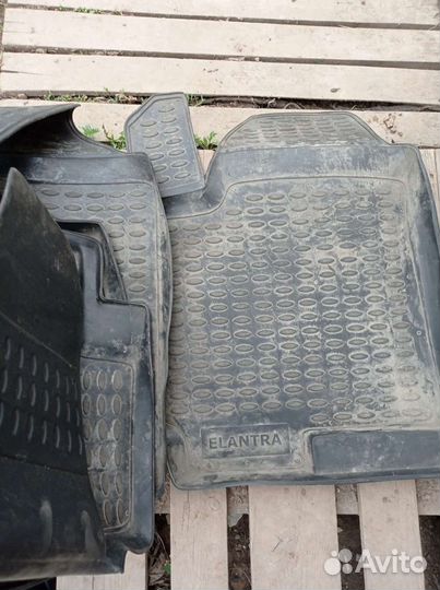 Автомобильные коврики резиновые hyundai elantra