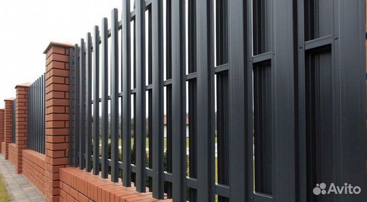 Шахматный штакетник