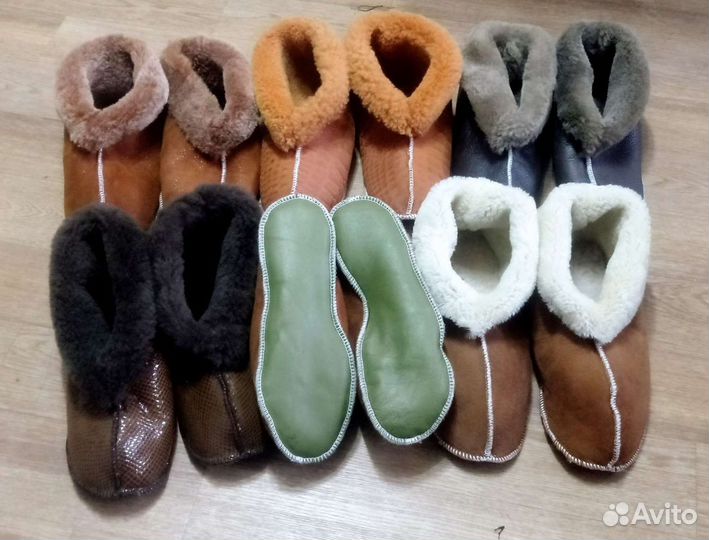 Чуни из натурального меха