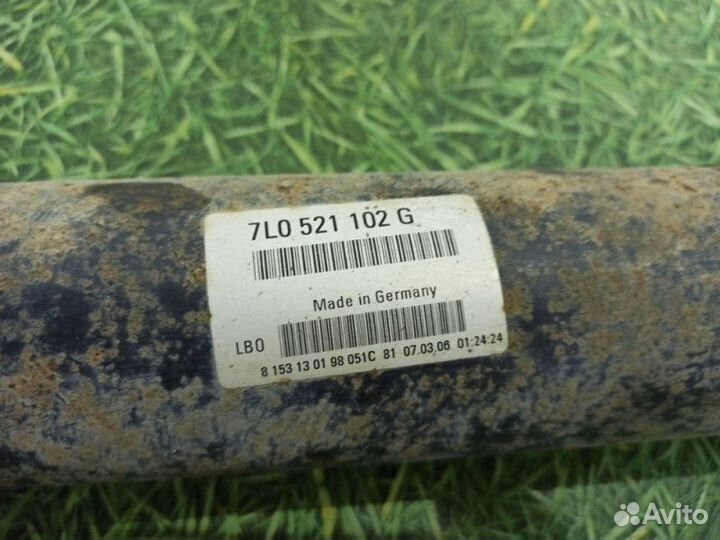 Карданный вал Volkswagen Touareg кроссовер 3.2 V6