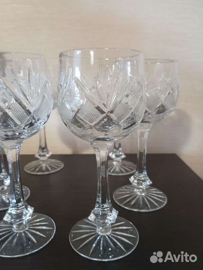Хрустальные бокалы для вина СССР