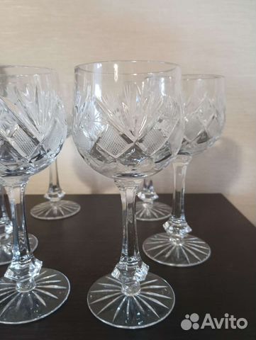 Хрустальные бокалы для вина СССР