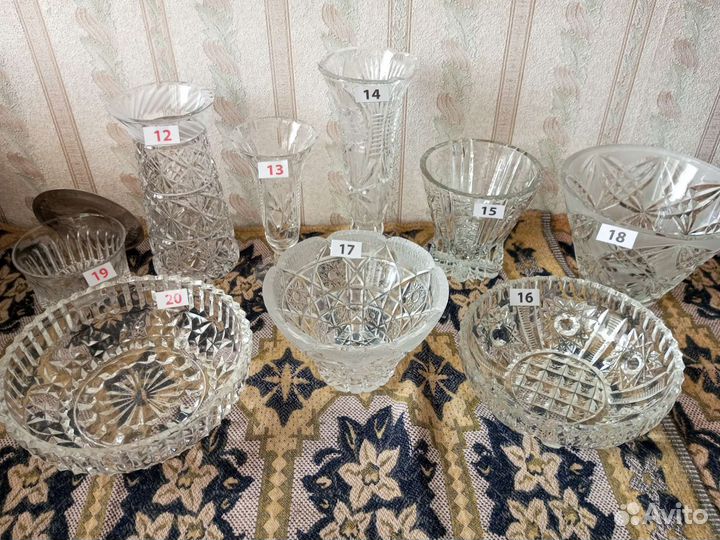 Посуда хрусталь, стекло, СССР