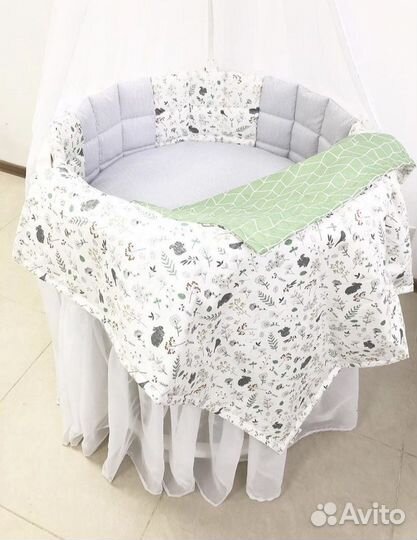 Бортики в кроватку, детское постельное белье
