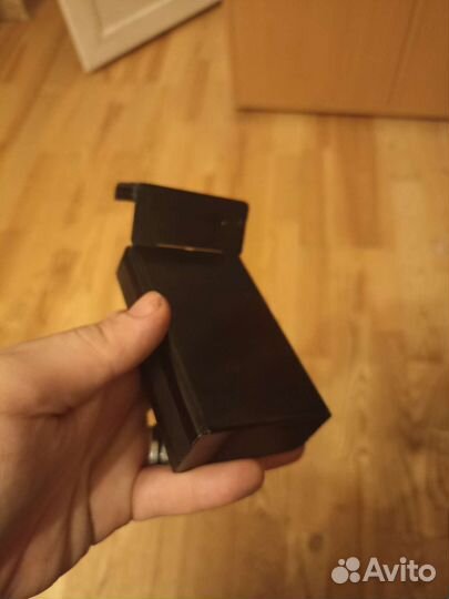 Портсигар чёрный металлический