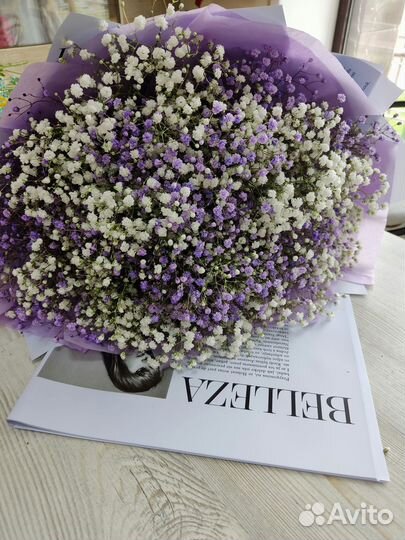 Коробка с гипсофилой