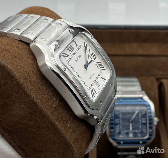 Часы Cartier Santos white