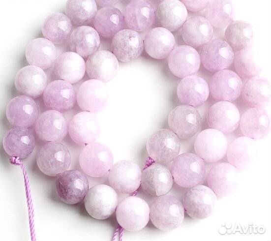 Натуральный Пурпурный Ангелит. 8 мм, 44-46 шт