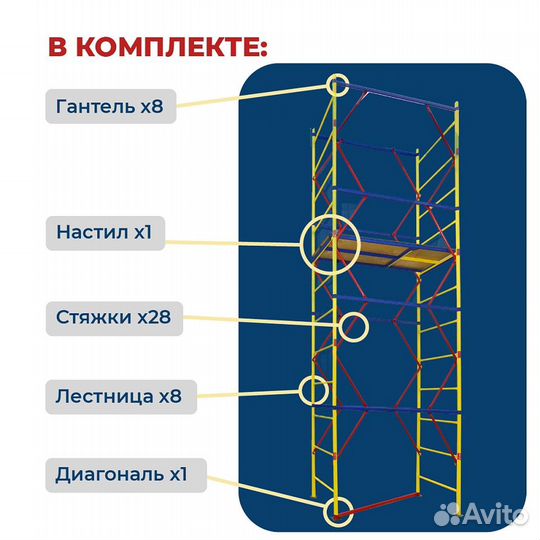 Вышки-туры всэ 250 0,7х1,6 м