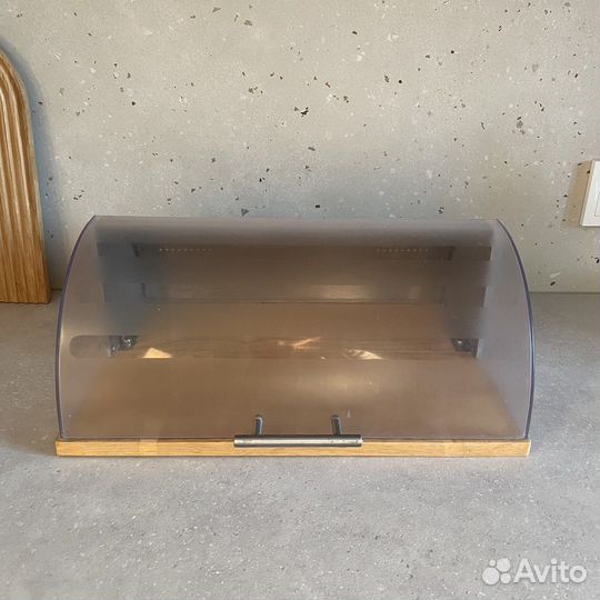 Хлебница (дерево, нержавеющая сталь)