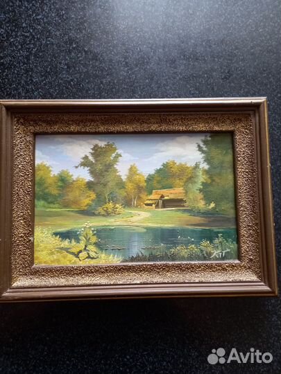 Картина маслом и постер