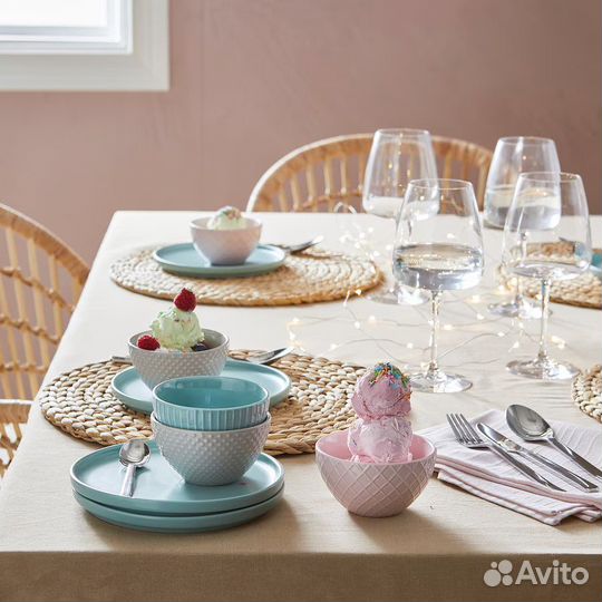 IKEA Soare Соаре 37 см плетенная подставка