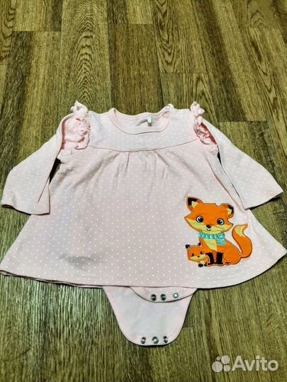 Платье- боди Kari на 6-9 месяцев