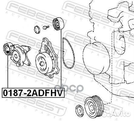Ролик ремня приводного toyota
