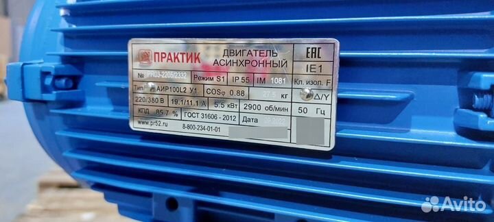 Электродвигатель аир 100L2 (5,5кВт/3000об.мин)